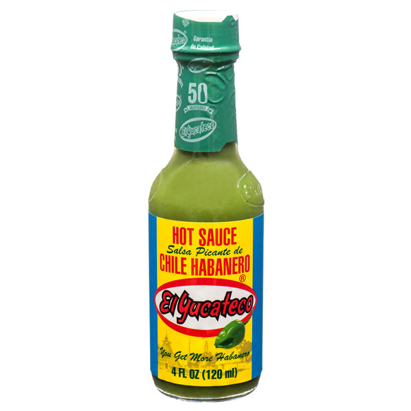 El Yucateco Green Habanero Hot Sauce, 4 oz (12 Pack)