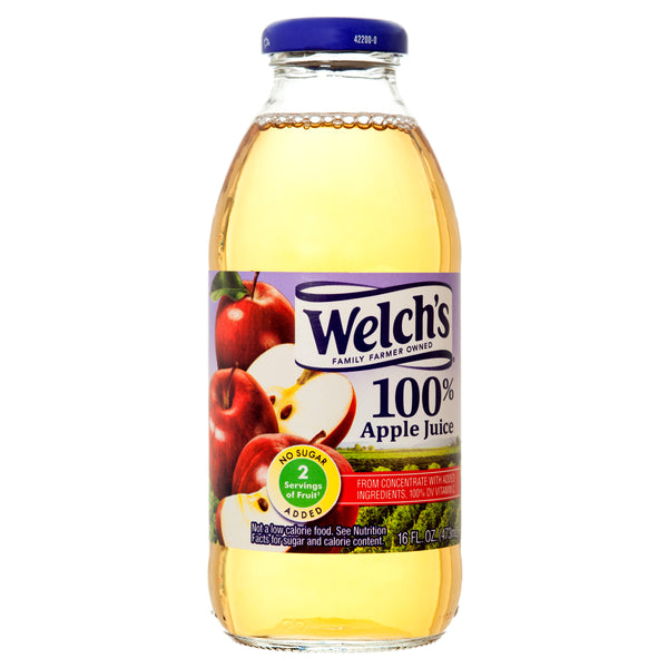 Welch's 100% Apple Juice, 16 oz (12 Pack)