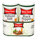 Spice Time Salt & Pepper Shakers, 3 oz (24 Pack)