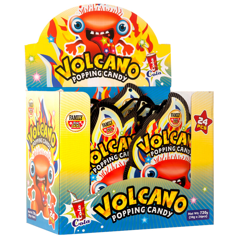 Volcano Popping Candy, Cola, 20 Count (24 Pack)