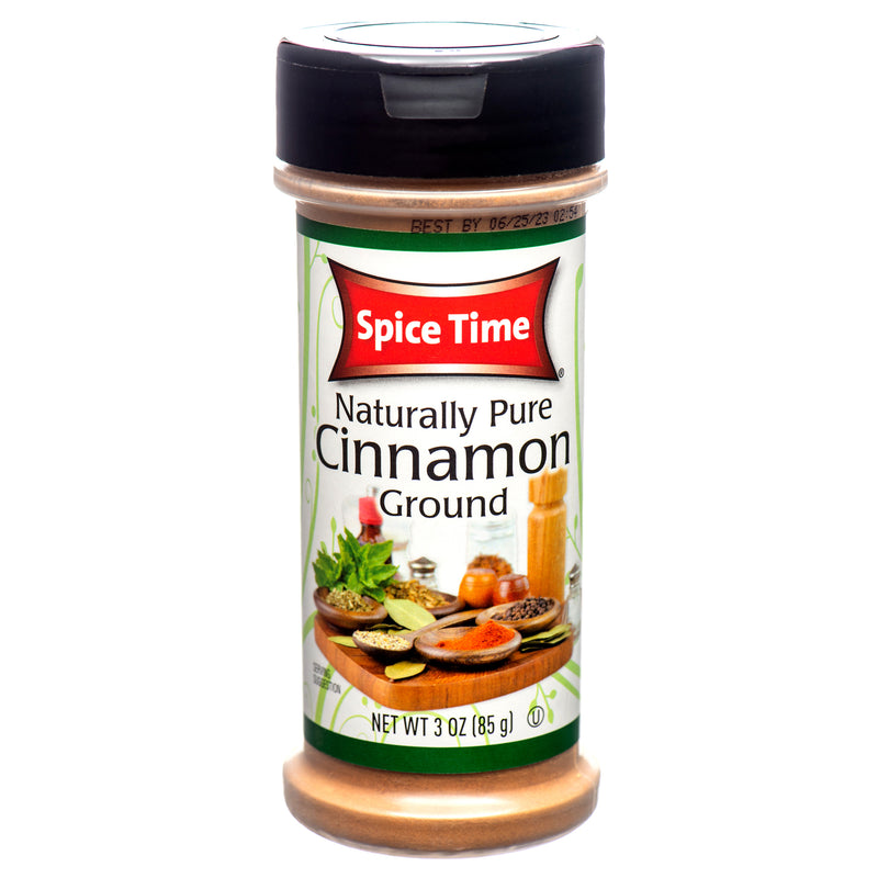 Spice Time Ground Cinnamon, 3 oz (12 Pack)