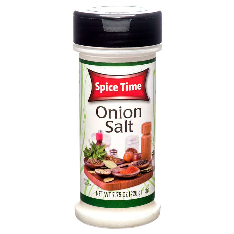 Spice Time Onion Salt, 7.75 oz (12 Pack)