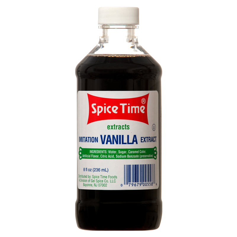 Spice Time Imitation Vanilla Extract, 8 oz (12 Pack)