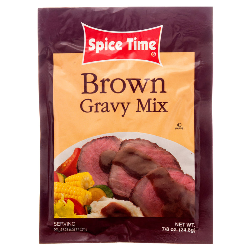 Spice Time Brown Gravy Mix, 0.8 oz (24 Pack)