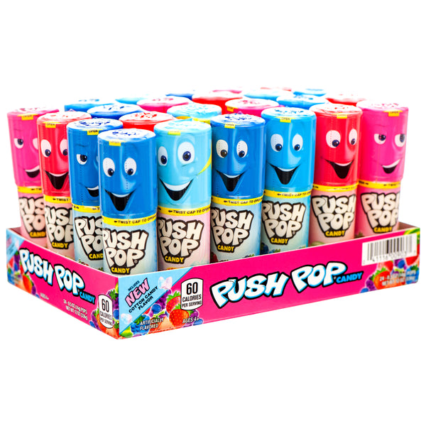 Push Pop Candy, Assorted, 0.5 oz (24 Pack)