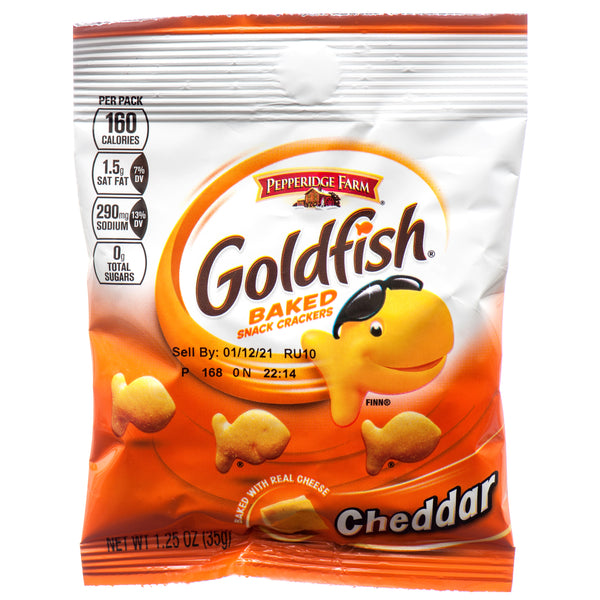 Goldfish Baked Cheddar Snack, 1.25 oz (36 Pack)