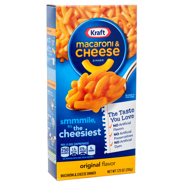 Kraft Macaroni & Cheese Dinner, 7.25 oz (18 Pack)