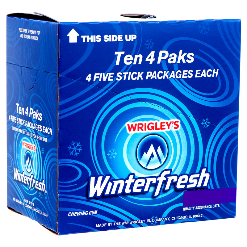 Wrigley’s Winterfresh Chewing Gum, 4 Count (10 Pack)