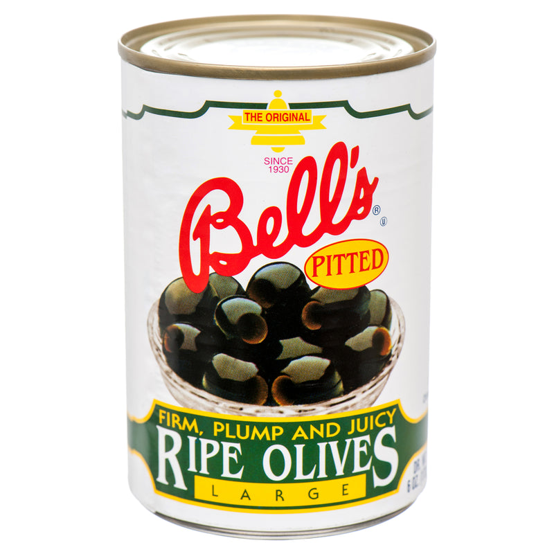 Bell's Black Pitted Olives, Large, 6 oz (24 Pack)