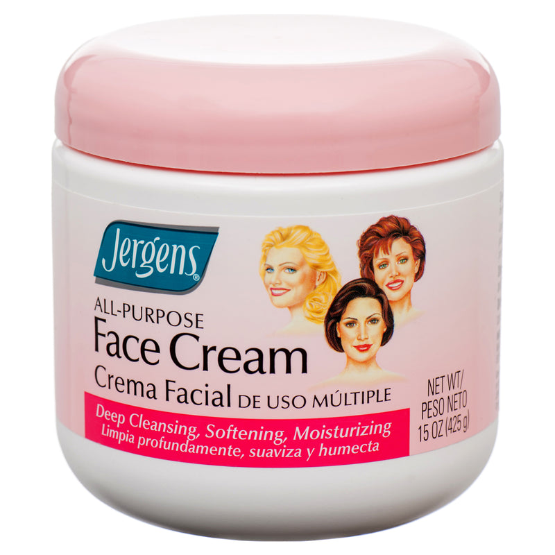 Jergens All-Purpose Face Cream, 15 oz (6 Pack)