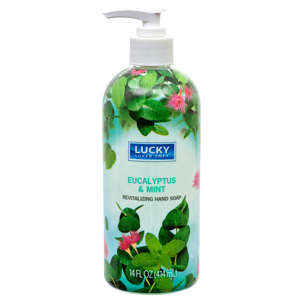 Lucky Hand Soap, Eucalyptus & Mint, 14 oz (12 Pack)