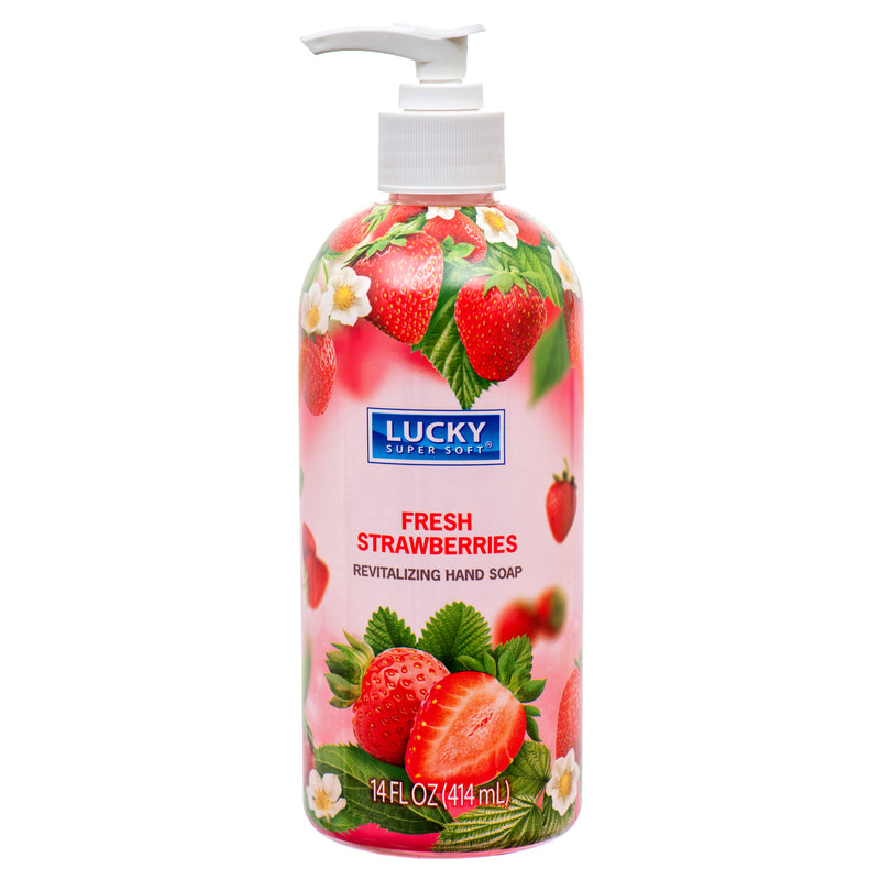 Lucky Hand Soap, Fresh Strawberries, 14 oz (12 Pack)