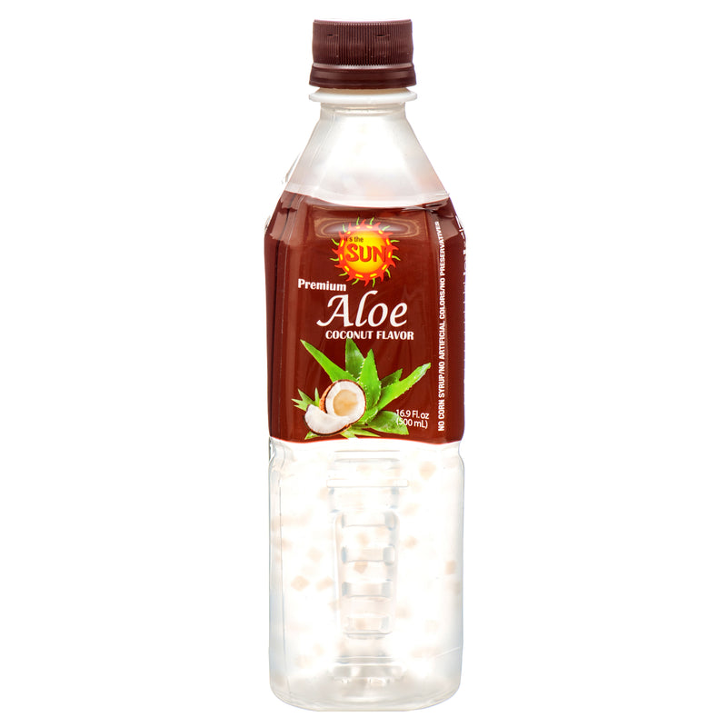 It's the Sun Aloe Vera Juice, Coconut, 16.9 oz (20 Pack)