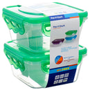 Plastic Container Square 280Ml 2Pc (48 Pack)