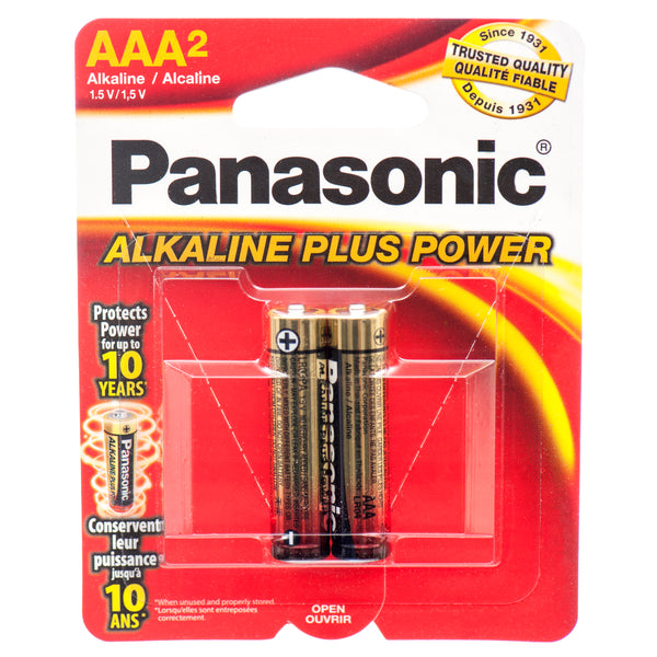 Battery Panasonic Alkaline #Aaa- 2Pk Power Plus (12 Pack)