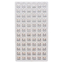 Earrings Square Gold Asst Size (72 Pack)