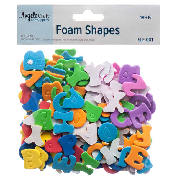 Angels Craft Foam Letters Asst Colors (12 Pack)