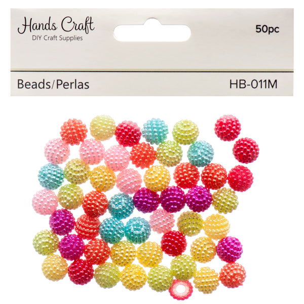 Angels Craft Ball Beads 50 Ct Asst Color (12 Pack)