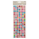 Angels Craft Stone Sticker Flower Asst Color 140 Ct (12 Pack)