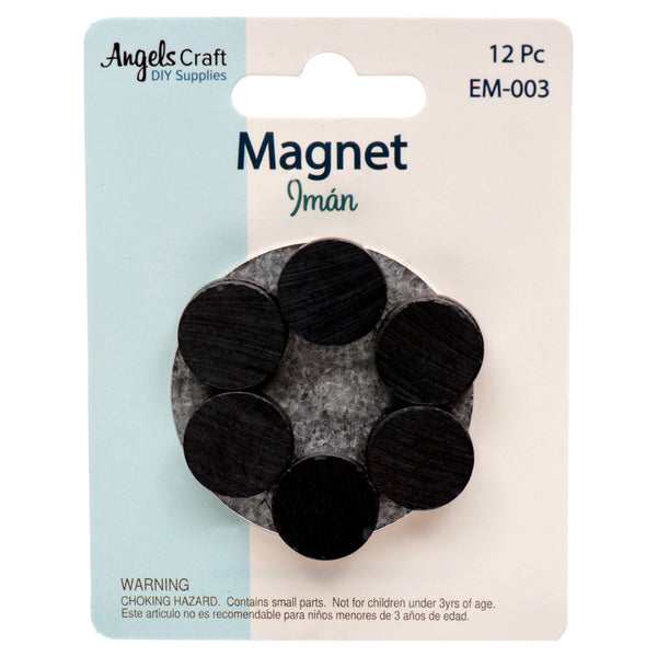 Craft Magnet Round 1.8 Cm 12 Ct (12 Pack)