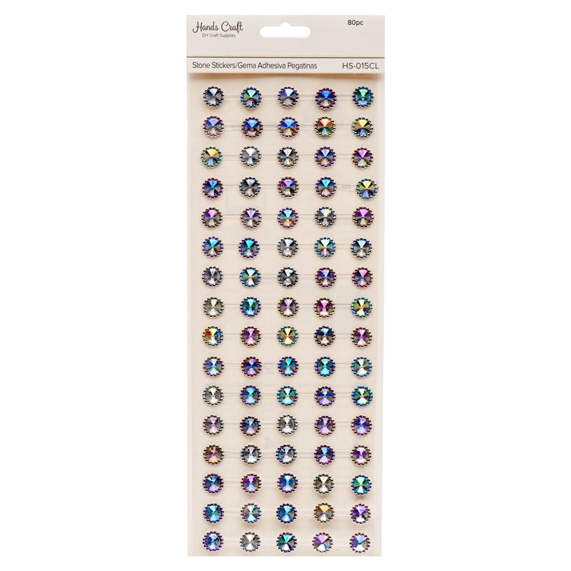 Angels Craft Stone Sticker Clear (12 Pack)