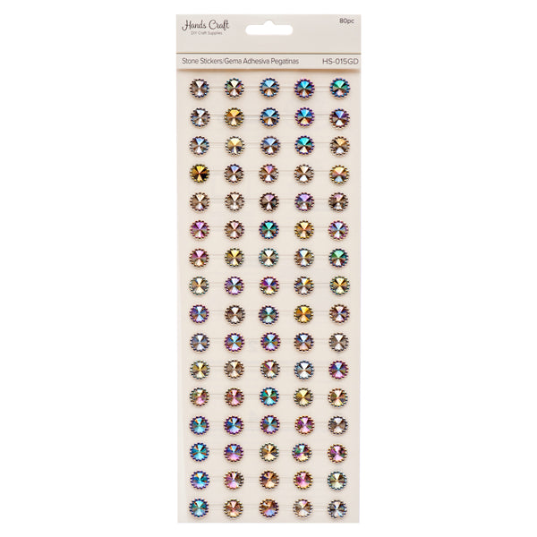 Angels Craft Stone Sticker Gold (12 Pack)