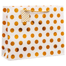 Gift Bag Medium W/Dot Asst Clr (12 Pack)