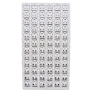 Round Earrings, Silver Color, Assorted Sizes (72 Pack)