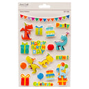 Craft 3D Sticker Happy Birthday Dinosaur (12 Pack)