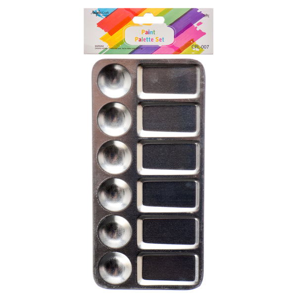 Craft Aluminum Rectangle Paint Palette (12 Pack)