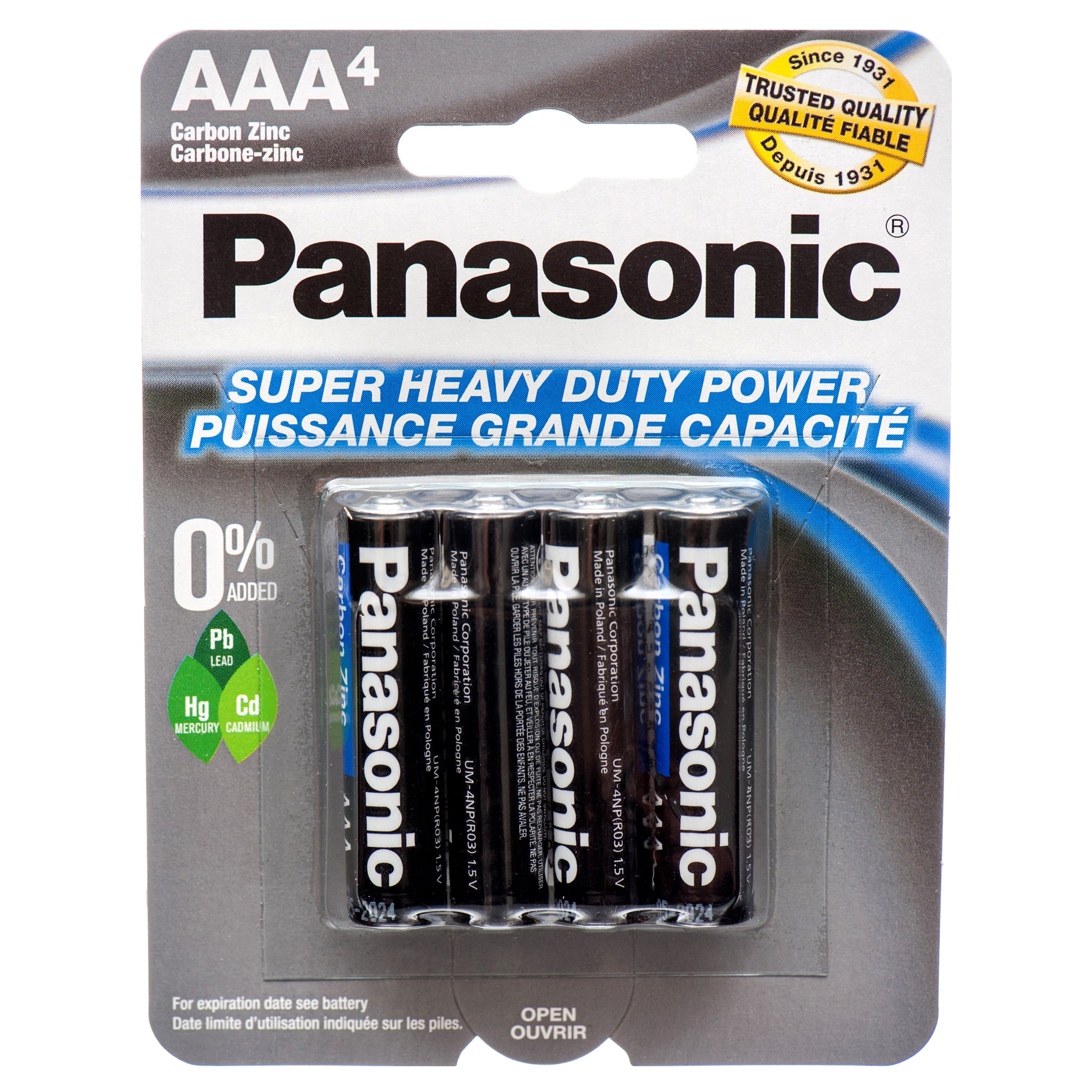 Battery Panasonic #Aaa 4 Pk (Pack Of 48)
