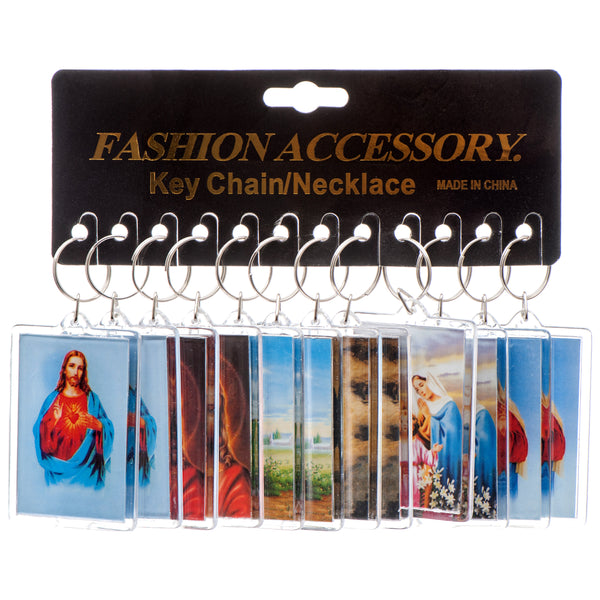 Religious Keychain Asst Degn (12 Pack)