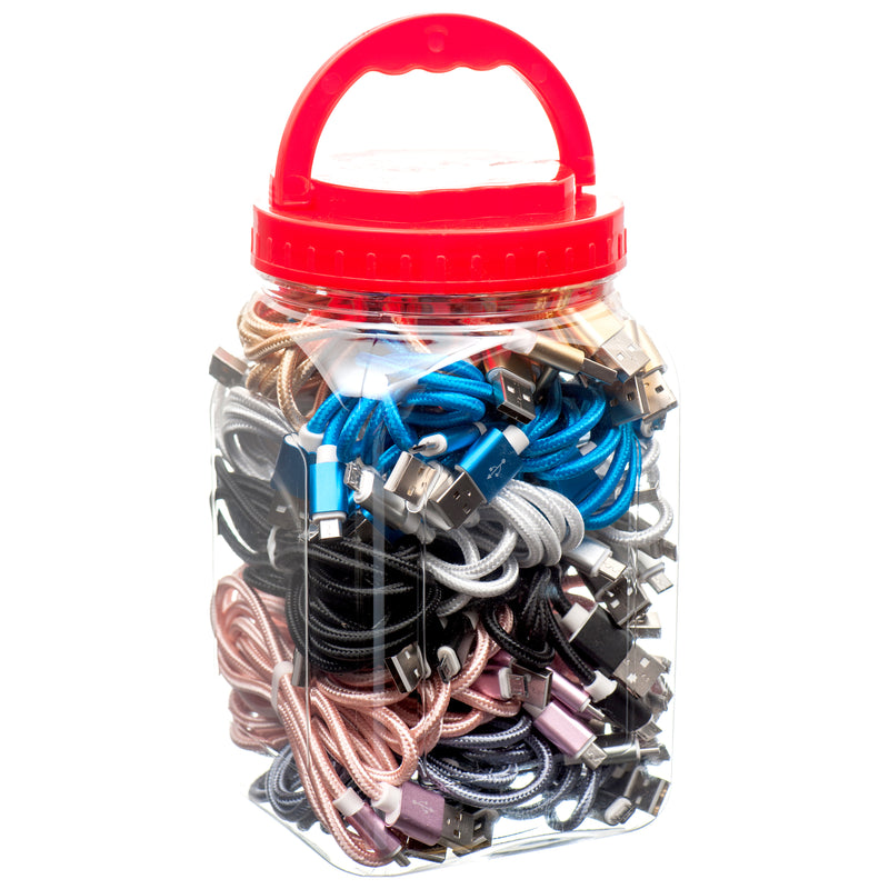 Micro-Usb Cable Asst Colors N'Jar (36 Pack)