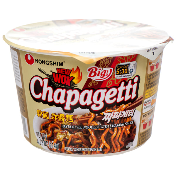 Nongshim Big Bowl Chapagetti Noodle Soup, 4 oz (12 Pack)