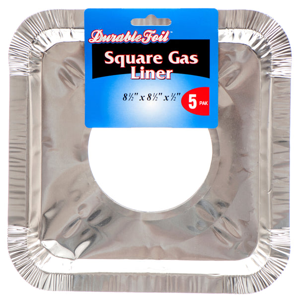 Durable Aluminum Square Gas Liner, 5 Count (12 Pack)
