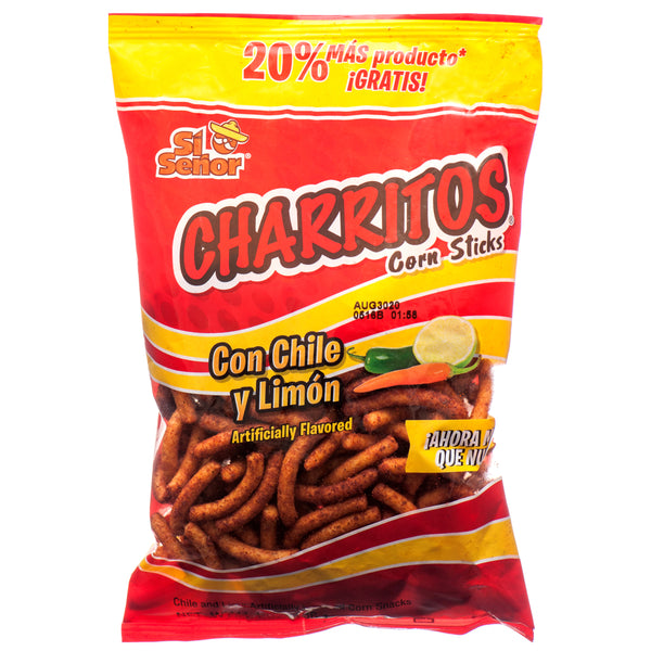 Si Señor Charritos Corn Sticks Snack, 4 (18 Pack)