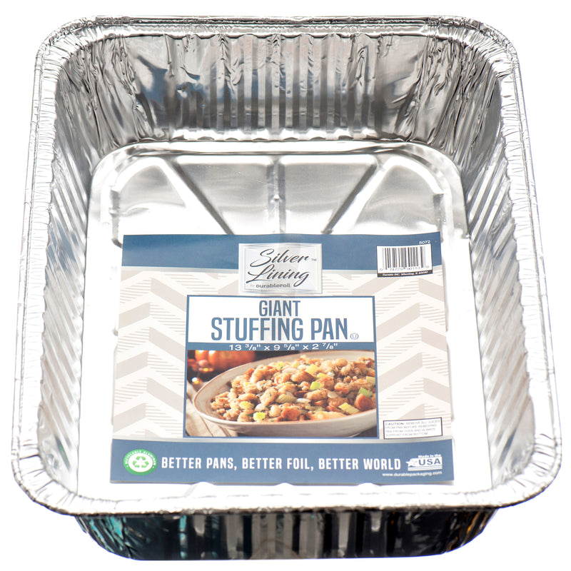 Durable Aluminum Giant Stuffing Pan (65 Pack)