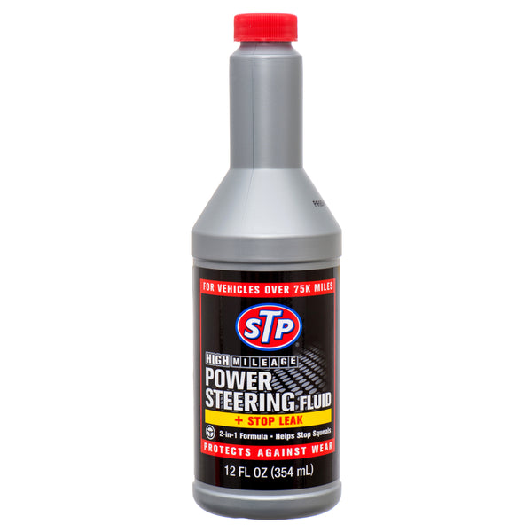 STP Power Steering Fluid + Stop Leak, 12 oz (6 Pack)