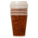Paper Coffee Cup w/ Lid, 12 oz, 6 Count (48 Pack)