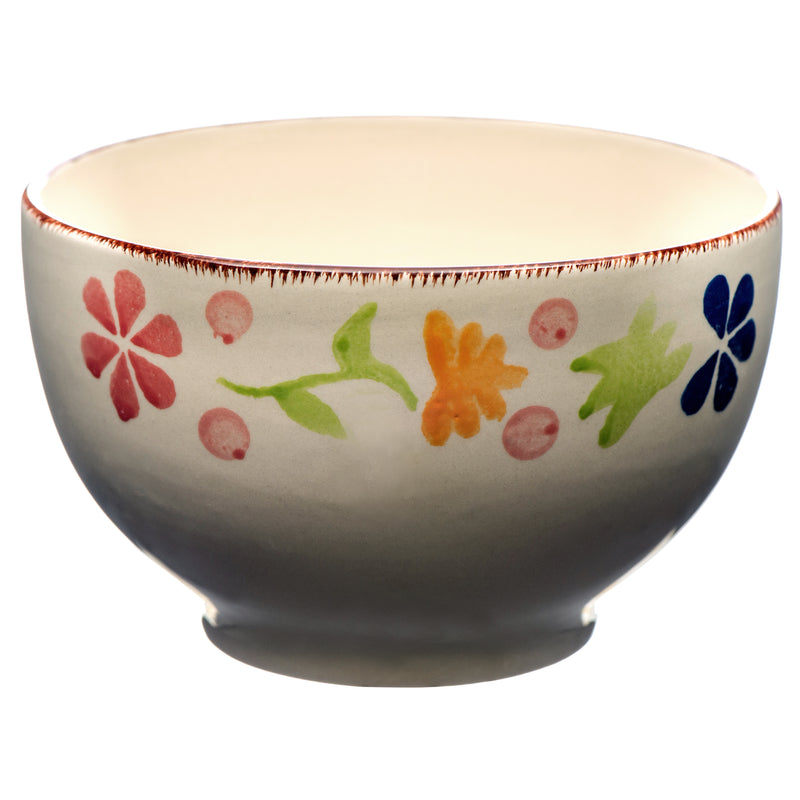 Ceramic Rice Bowl, Flowers, 5.5" (36 Pack)