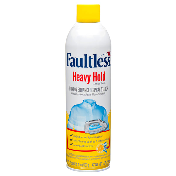 Faultless Ironing Spray Starch, Lemon, 20 oz (12 Pack)