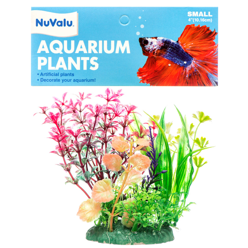 NuValu Artificial Aquarium Variety Plant, 4" (24 Pack)