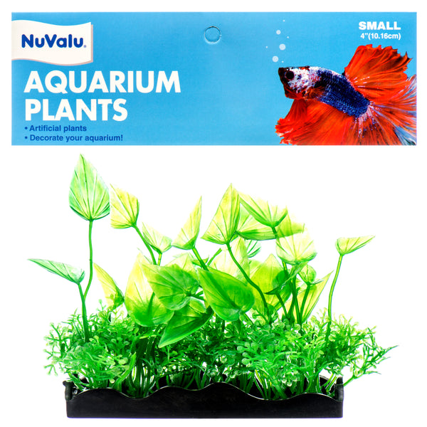 NuValu Artificial Aquarium Assorted Plant, 4" (24 Pack)