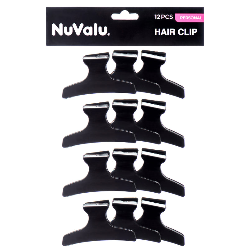 Hair Jaw Clip Black 12Pcs (24 Pack)