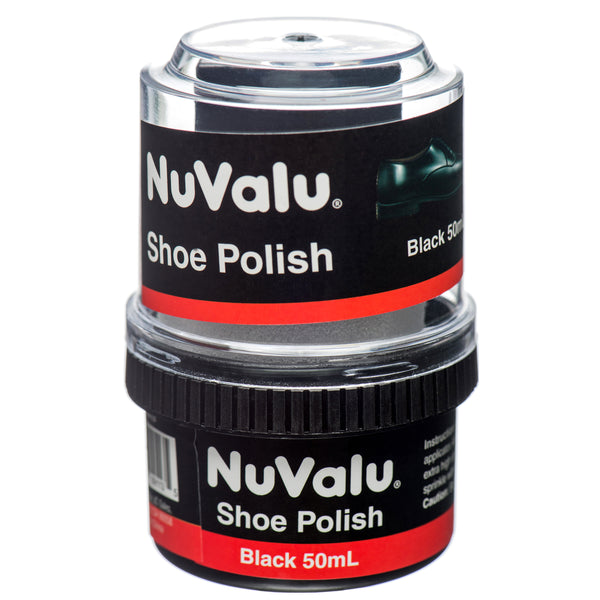 NuValu Black Shoe Polish, 1.6 oz (6 Pack)