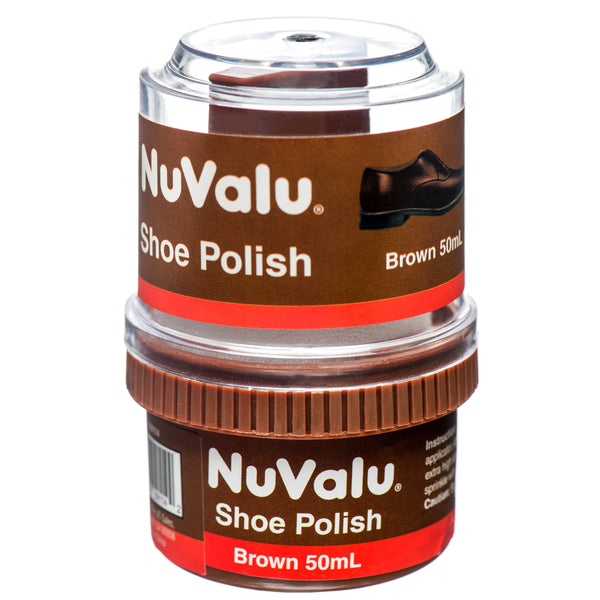 NuValu Brown Shoe Polish, 1.6 oz (6 Pack)