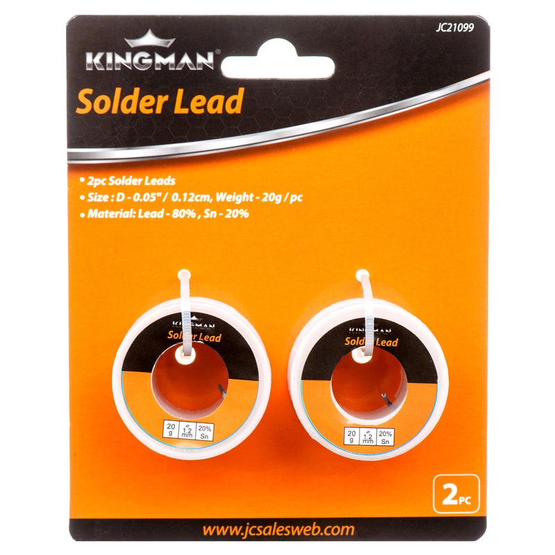 Kingman Soldering Lead 40G 2Pcs (24 Pack)