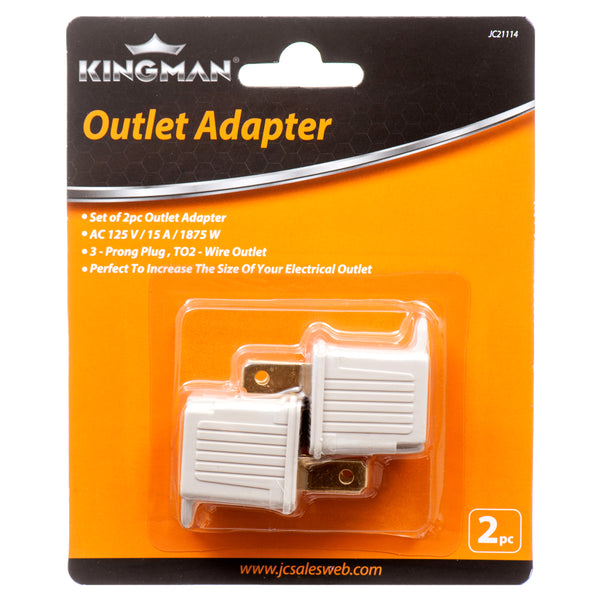 Kingman Outlet Adapter, 2 Count (24 Pack)