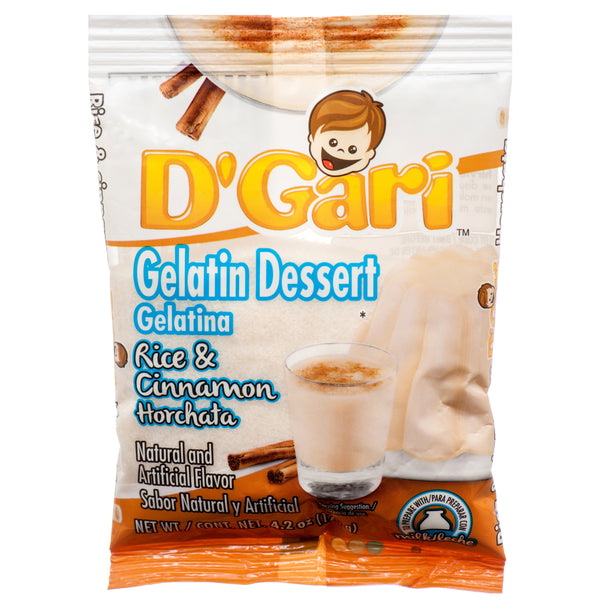 D'Gari Milk Gelatin Dessert, Horchata, 4.2 oz (24 Pack)