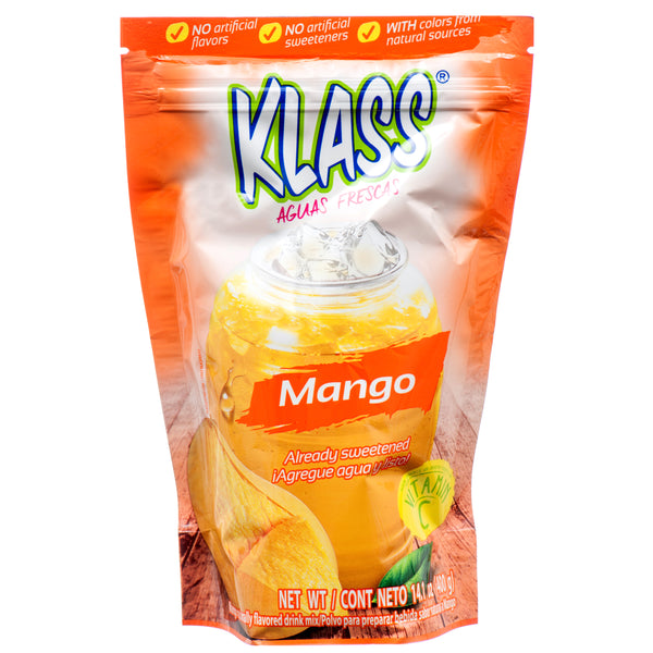 Klass Agua Fresca Mix, Mango, 14 oz (18 Pack)